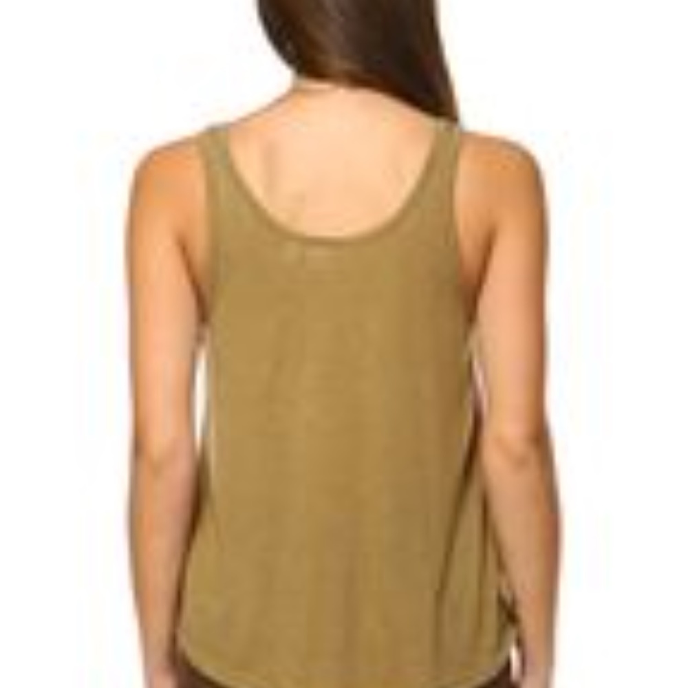 Khaki Cropped Tank - Picture 2 of 4